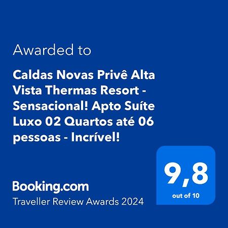 Caldas Novas Prive Alta Vista Thermas Resort - Sensacional! Apto Suite Luxo 02 Quartos Ate 06 Pessoas - Incrivel! Ngoại thất bức ảnh
